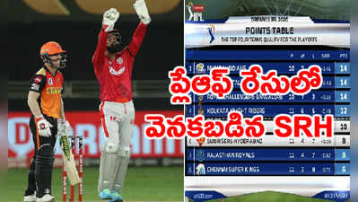 IPL 2020 పాయింట్ల పట్టికలో పంజాబ్ జోరు.. హైదరాబాద్ బేజారు