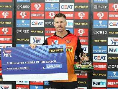 सनराइजर्स हैदराबाद के कप्तान डेविड वॉर्नर को अब भी प्लेऑफ में पहुंचने की उम्मीद