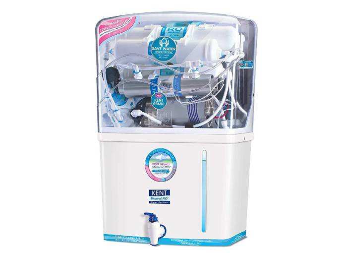 Kent - 11076 New Grand 8-Litres Wall-Mountable RO + UV+ UF + TDS (White) 20 litre/hr Water Purifier