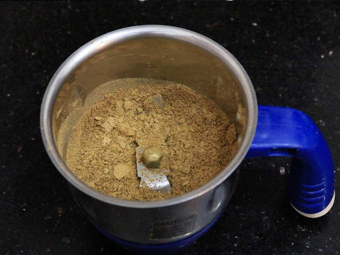 ground powder of fenugreek and mustard seeds