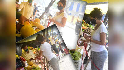 तस्वीरें: ठेले वाले से फल खरीदती दिखीं मलाइका अरोड़ा, लोगों की निगाहें जैसे उनपर फ्रीज़ हो गईं