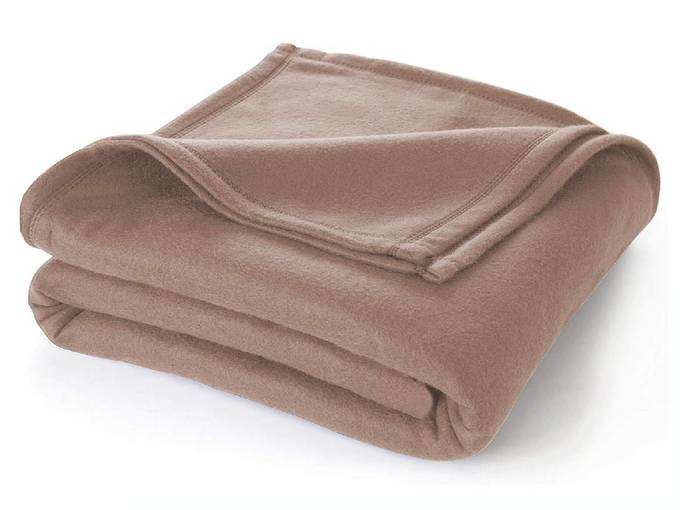 Cloth Fusion Glacial All Season Polar Fleece Single Bed Blanket - (60x90 Inches, Brown)