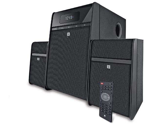 iBall Tarang Classic 2.1 Multimedia Speaker with Bluetooth, USB, FM Radio & Remote Control (Black)