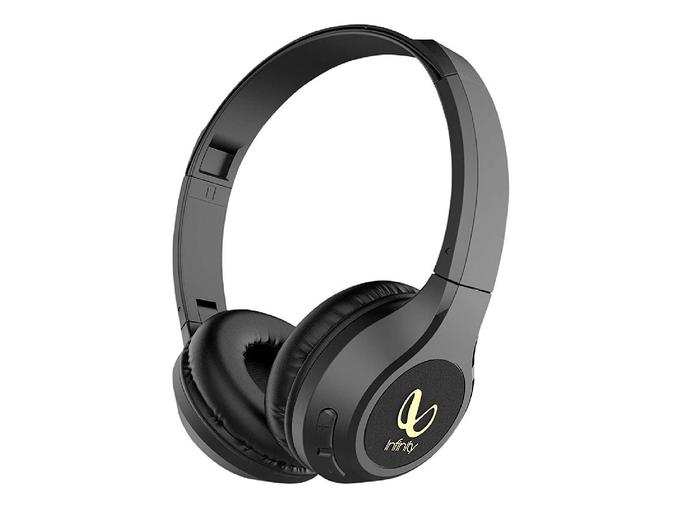 Infinity (JBL) Glide 500 Wireless Headphones with 20 Hours Playtime (Quick Charge), Deep Bass and Dual Equalizer (Charcoal Black)