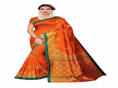 दिवाली पर परफेक्ट एथनिक लुक और डिफरेंट स्टाइल के लिए Amazon Sale से खरीदें ये डिजाइनर Women Sarees 90% तक के हैवी डिस्काउंट पर