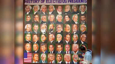 अमेरिका के अबतक के राष्ट्रपति का नाम-कार्यकाल, इस कलाकार ने उकेर दीं तस्वीरें, जो बाइडेन को दी बधाई