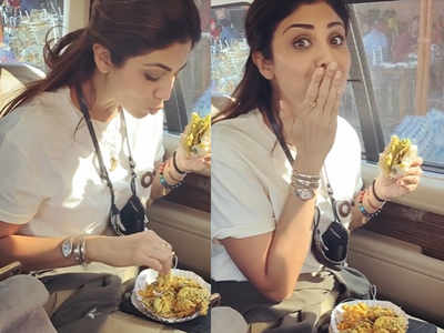 कार में किसी चटोरी की तरह शिल्पा शेट्टी खा रही थीं वड़ा पाव, पति राज कुंद्रा ने चुपके से बना लिया वीडियो