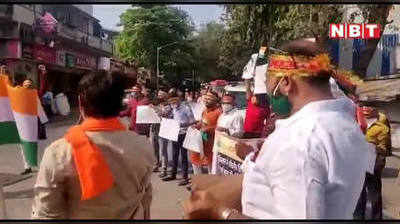 पाकिस्तान में हिंगलाज माता मंदिर तोड़े जाने पर, मुंबई में हिन्दू संगठनों का विरोध प्रदर्शन