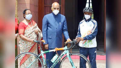 साइक्लिस्ट रियाज दिल्ली के वेलोड्रोम में करेंगे ट्रेनिंग, राष्ट्रपति ने गिफ्ट की थी साइकल
