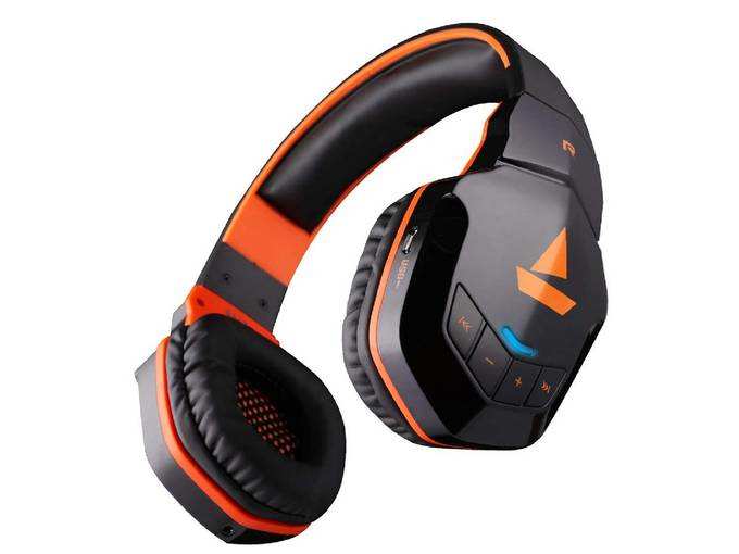 boAt Rockerz 510 Bluetooth On-Ear Headphone with Mic(Molten Orange)