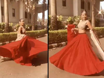 मलाइका अरोड़ा ने धनतेरस पर शेयर किया अपना डांस वीडियो, लाल लहंगे में दिख रहीं कमाल