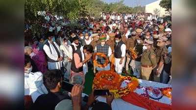 राजकीय सम्मान के साथ हुआ कैबिनेट मंत्री मास्टर भंवरलाल मेघवाल का अंतिम संस्कार