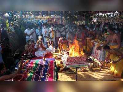 சென்றாய பெருமாள் கோவில் கும்பாபிஷேகம்...முதல்வர் குடும்பத்துடன் பங்கேற்பு