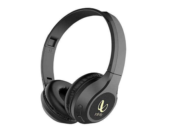 Infinity (JBL) Glide 500 Wireless Headphones with 20 Hours Playtime (Quick Charge), Deep Bass and Dual Equalizer (Charcoal Black)