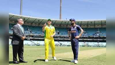 AUS vs IND: టాస్ గెలిచి బ్యాటింగ్ ఎంచుకున్న ఫించ్.. భారత జట్టు ఇదే!