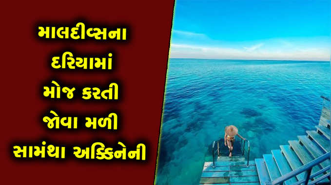 પતિ સાથે માલદીવ્સના વેકેશન પર સામંથા અક્કિનેની, દરિયાકિનારે મોજ કરતી જોવા મળી 