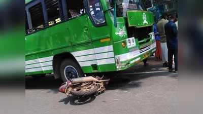 സിമന്‍റ് കവലയില്‍ ബൈക്ക് യാത്രക്കാരനെ ഇടിച്ചു വീഴ്ത്തിയത് കാറല്ല! ദൃശ്യം പുറത്ത് വിട്ട് പോലീസ്; രക്ഷയായത് ബസ് ഡ്രൈവറുടെ മനഃസാന്നിധ്യം