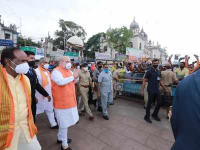 Amit Shah Tour: రోడ్‌ షోల్లో అమిత్ షా.. హైదరాబాద్‌పై తెలుగులో ట్వీట్