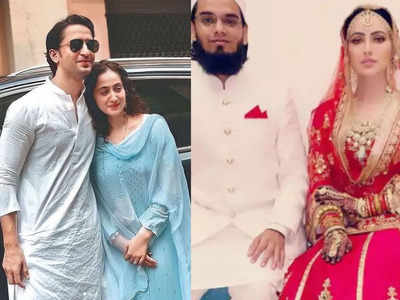 शाहीर शेख से लेकर सना खान तक, इन टीवी स्टार्स ने कोरोना काल में गुपचुप की शादी