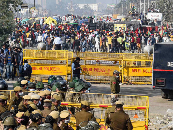 farmers protest