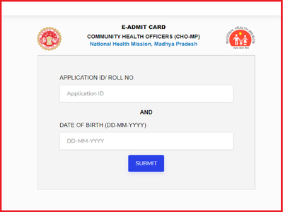 NHM MP admit card 2020: मध्यप्रदेश कम्युनिटी हेल्थ ऑफिसर एग्जाम एडमिट कार्ड जारी