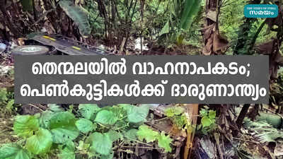 തെന്മലയിൽ വാഹനാപകടം; പെണ്‍കുട്ടികള്‍ക്ക് ദാരുണാന്ത്യം