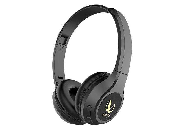 Infinity (JBL) Glide 500 Wireless Headphones with 20 Hours Playtime (Quick Charge), Deep Bass and Dual Equalizer (Charcoal Black)