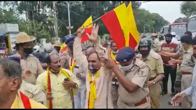 ಮೈಸೂರಿನಲ್ಲಿ ಬಂದ್‌ ಗೆ ನೀರಸ ಪ್ರತಿಕ್ರಿಯೆ, ಪ್ರತಿಭಟನಾಕಾರರು ವಶಕ್ಕೆ