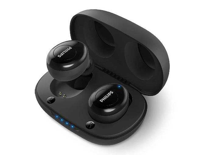 Philips UpBeat TAUT102BK True Wireless (TWS) Bluetooth Earbuds with 12 Hrs Playtime (3+9), Voice Assistant (Black)
