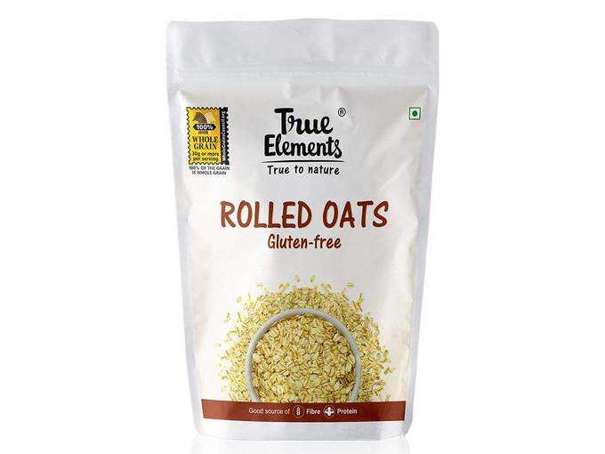 True Elements Gluten Free Rolled Oats 1kg - Protein Rich Oats for Breakfast