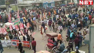 भागलपुर में बंद का दिखा असर, प्रदर्शनकारियों के साथ दुकानदारों की हुई नोकझोंक