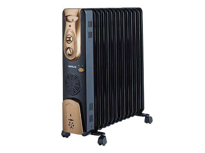 Havells OFR - 13Fin 2900-Watt PTC Fan Heater (Black)