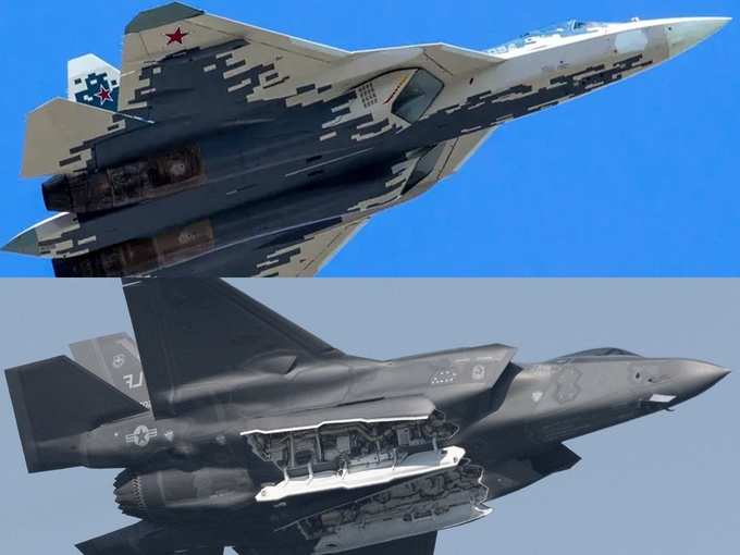 स्पीड में भी अमेरिकी  F-35 तेज है रूसी Su-57