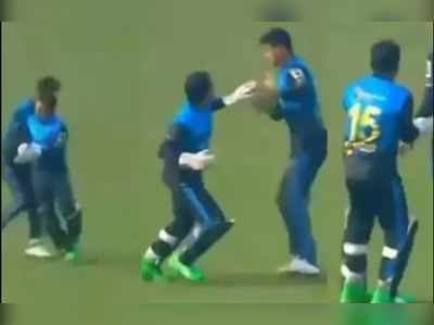 બાંગ્લાદેશી ક્રિકેટર મુશફિકુર રહીમ પોતાની જ ટીમના ખેલાડીને ચાલુ મેચે લાફો મારવા દોડ્યો