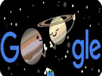 Google Doodle-এ শীতের আগমনে পৃথিবীর মাথায় টুপি, কাছাকাছি আসার খুশিতে শনি ও বৃহস্পতির হাইফাইভ!