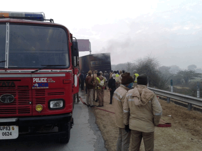 हादसे के बाद घटनास्थल की तस्वीर