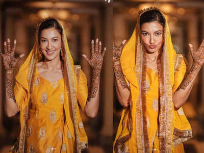 PICS: गौहर खान के हाथों में रची पिया जैद के नाम की मेहंदी, पहनी 4 साल पुरानी ड्रेस