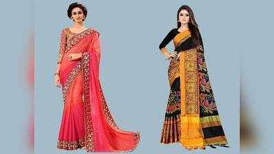 Saree On Amazon : न्यू ईयर और क्रिसमस पार्टी के लिए बेस्ट हैं ये Saree, मिल रही छूट है 60% तक