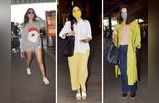 एयरपोर्ट फैशन: सोनल चौहान ने हॉट डेनिम शॉर्ट्स, तो नेहा धूपिया ने पहना डीप कट नेकलाइन का टॉप