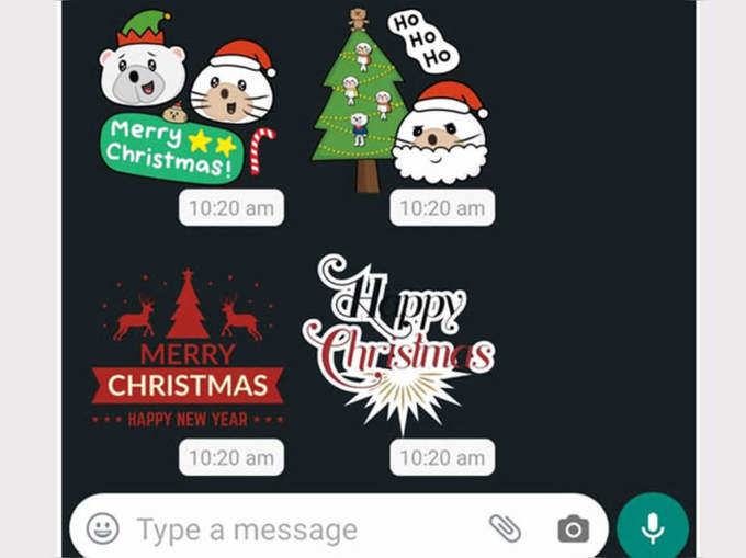 How to send Christmas stickers on WhatsApp 1