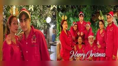 મલાઈકાએ ગોવામાં ઉજવી ક્રિસમસ, લાલ નાઈટ સૂટમાં જોવા મળ્યો આખો પરિવાર