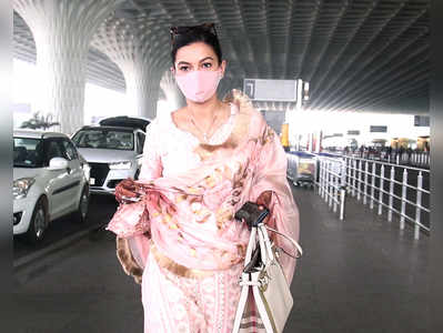शादी के बाद एयरपोर्ट पर दिखीं गौहर खान, उनके यूनीक मंगलसूत्र ने खींचा सबका ध्यान