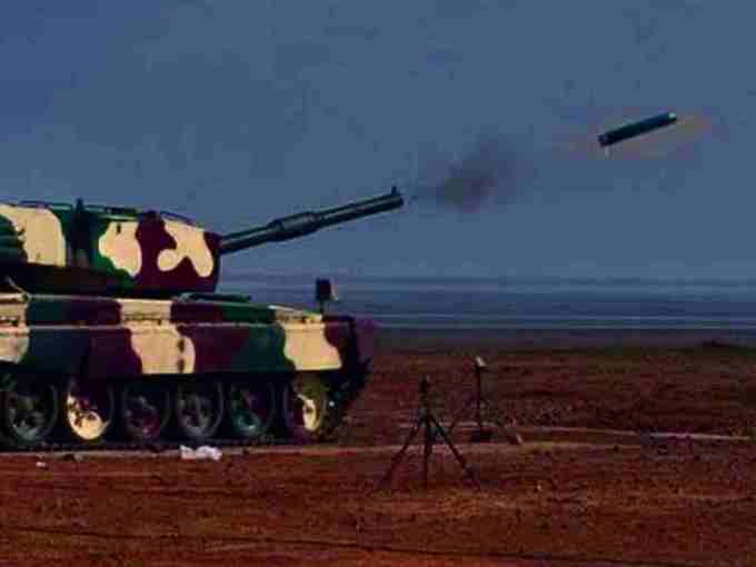 अर्जुन टैंक से लॉन्‍च हुई ATGM