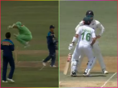 Pak vs NZ Test Match: जब अचानक फील्डर के पास जाकर बंदर की तरह उछलने लगे रिजवान, लोगों को याद आ गई किरण मोरे और मियांदाद की