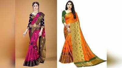 Saree On Amazon : 1,999 रुपए की Saree  Amazon से मात्र 599 रुपए में खरीदें