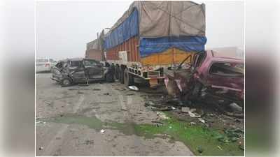 Baghpat News: ईस्टर्न पेरीफेरल एक्सप्रेसवे पर हादसा, आपस में टकराए 3 दर्जन से अधिक वाहन