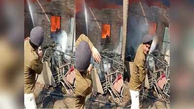 मुजफ्फरपुर: शार्ट सर्किट से टेंट हाउस और बिस्किट गोडाउन में लगी भीषण आग, 67 लाख का नुकसान