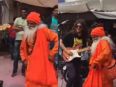 Viral Video:बाबा ने दिखाए जबरदस्त डांस मूव्स, लोगों ने कहा- साधू महाराज Rocks !