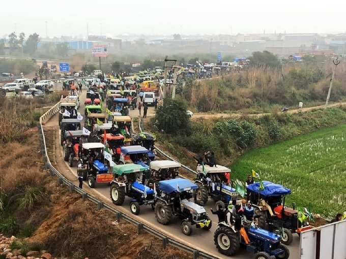 गाजीपुर से पलवल की तरफ बढ़ा मार्च