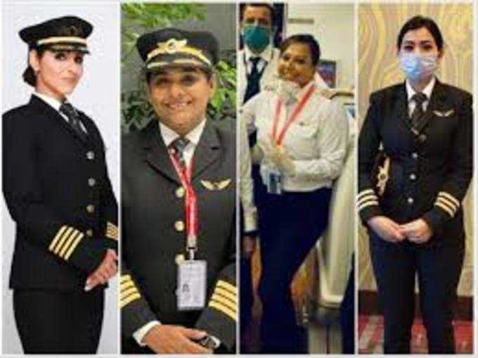 महिला पायलटों की टीम